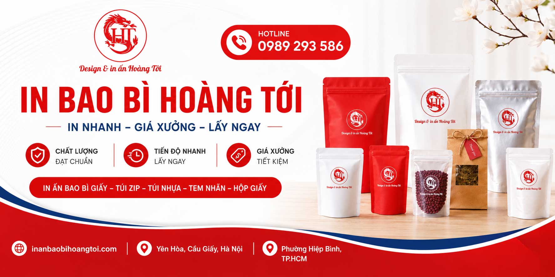in túi nilon số lượng ít Hà Nội