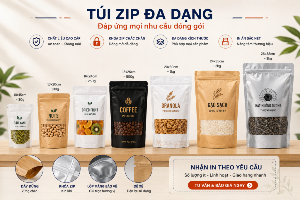 nguồn sỉ túi zip TPHCM