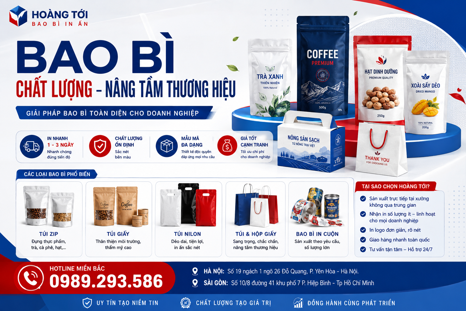 in bao bì Quận 3 TPHCM