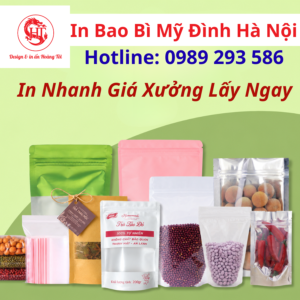 In Nhanh Giá Xưởng Lấy Ngay In Bao Bì Mỹ Đình Hà Nội Hotline: 0989 293 586
